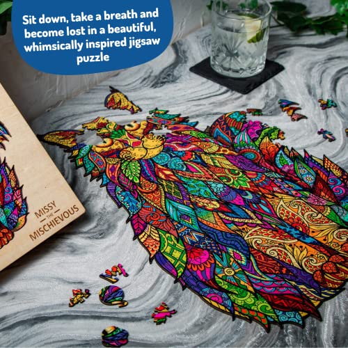 Wooden Jigsaw Puzzles for Adults XL 330 Piece (18”x12.7”) – Cat Wood Jigsaw Puzzle for Adults by The Puzzled Tree - Image 3